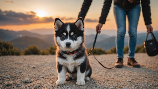 Adoptez un adorable chiot pomsky Élevé avec amour en corse